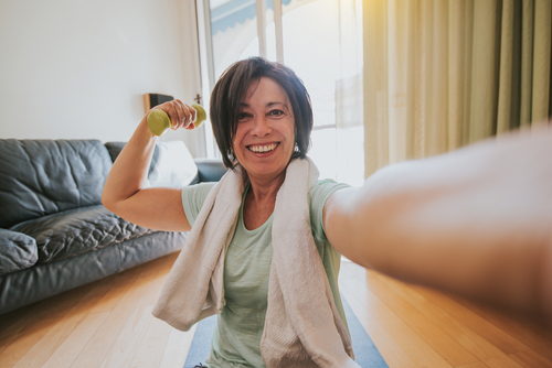 woman working out